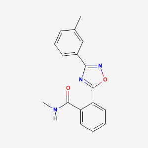 molecular formula C17H15N3O2 B3598486 N-methyl-2-[3-(3-methylphenyl)-1,2,4-oxadiazol-5-yl]benzamide 