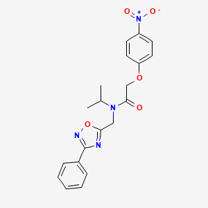 2-(4-nitrophenoxy)-N-[(3-phenyl-1,2,4-oxadiazol-5-yl)methyl]-N-(propan-2-yl)acetamide