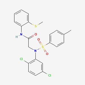 N~2~-(2,5-dichlorophenyl)-N~2~-[(4-methylphenyl)sulfonyl]-N~1~-[2-(methylthio)phenyl]glycinamide