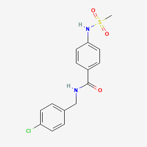 N-(4-chlorobenzyl)-4-[(methylsulfonyl)amino]benzamide