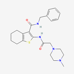 N-benzyl-2-{[(4-methyl-1-piperazinyl)acetyl]amino}-4,5,6,7-tetrahydro-1-benzothiophene-3-carboxamide