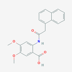 4,5-dimethoxy-2-[(1-naphthylacetyl)amino]benzoic acid