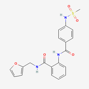 N-(2-furylmethyl)-2-({4-[(methylsulfonyl)amino]benzoyl}amino)benzamide