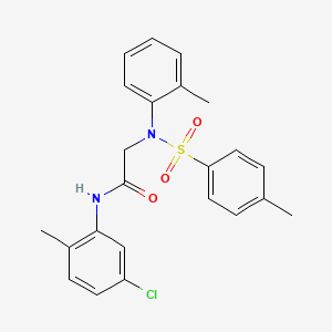 N-(5-CHLORO-2-METHYLPHENYL)-2-[N-(2-METHYLPHENYL)4-METHYLBENZENESULFONAMIDO]ACETAMIDE