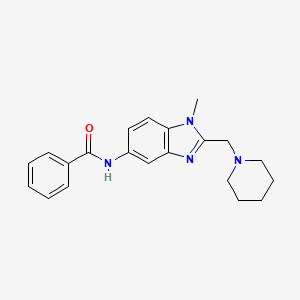 N-{1-METHYL-2-[(PIPERIDIN-1-YL)METHYL]-1H-1,3-BENZODIAZOL-5-YL}BENZAMIDE