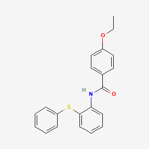 molecular formula C21H19NO2S B3598671 4-ethoxy-N-[2-(phenylsulfanyl)phenyl]benzamide 