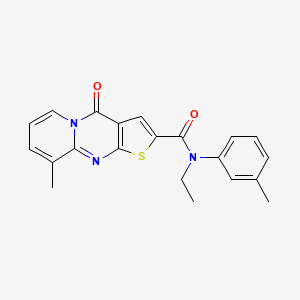 N-ethyl-9-methyl-N-(3-methylphenyl)-4-oxo-4H-pyrido[1,2-a]thieno[2,3-d]pyrimidine-2-carboxamide