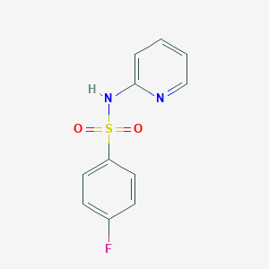 molecular formula C11H9FN2O2S B359870 4-fluoro-N-(pyridin-2-yl)benzenesulfonamide CAS No. 312-53-8