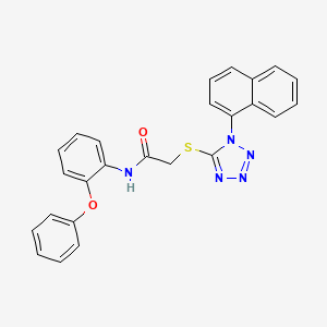 2-{[1-(NAPHTHALEN-1-YL)-1H-1,2,3,4-TETRAZOL-5-YL]SULFANYL}-N-(2-PHENOXYPHENYL)ACETAMIDE