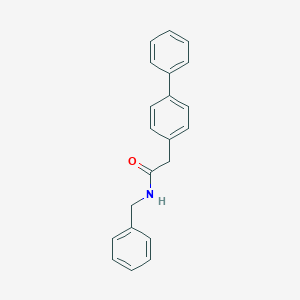 molecular formula C21H19NO B359877 N-benzyl-2-(4-phenylphenyl)acetamide CAS No. 851298-38-9