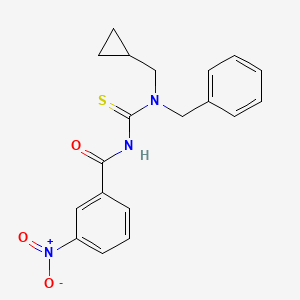 N-[benzyl(cyclopropylmethyl)carbamothioyl]-3-nitrobenzamide