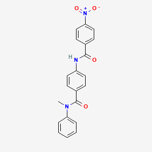 N-(4-{[methyl(phenyl)amino]carbonyl}phenyl)-4-nitrobenzamide