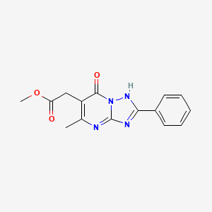 methyl (5-methyl-7-oxo-2-phenyl-4,7-dihydro[1,2,4]triazolo[1,5-a]pyrimidin-6-yl)acetate