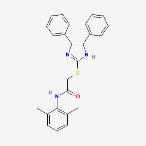 N-(2,6-dimethylphenyl)-2-[(4,5-diphenyl-1H-imidazol-2-yl)sulfanyl]acetamide