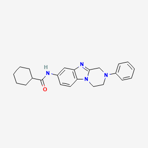 N-(2-phenyl-1,2,3,4-tetrahydropyrazino[1,2-a]benzimidazol-8-yl)cyclohexanecarboxamide