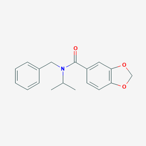 molecular formula C18H19NO3 B359886 N-benzyl-N-isopropyl-1,3-benzodioxole-5-carboxamide CAS No. 575498-99-6