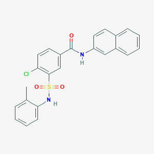 4-chloro-3-{[(2-methylphenyl)amino]sulfonyl}-N-2-naphthylbenzamide