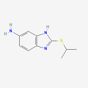 2-propan-2-ylsulfanyl-3H-benzimidazol-5-amine