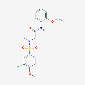 N~2~-[(3-chloro-4-methoxyphenyl)sulfonyl]-N-(2-ethoxyphenyl)-N~2~-methylglycinamide