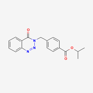 isopropyl 4-[(4-oxo-1,2,3-benzotriazin-3(4H)-yl)methyl]benzoate