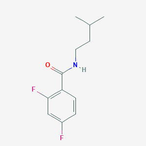 molecular formula C12H15F2NO B359899 2,4-difluoro-N-(3-methylbutyl)benzamide CAS No. 948793-83-7