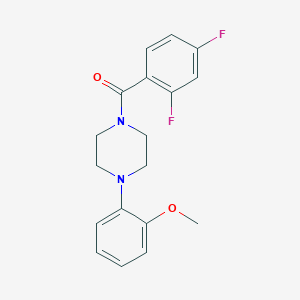 molecular formula C18H18F2N2O2 B359900 1-(2,4-Difluorobenzoyl)-4-(2-methoxyphenyl)piperazine CAS No. 930852-52-1