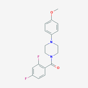 molecular formula C18H18F2N2O2 B359901 1-(2,4-Difluorobenzoyl)-4-(4-methoxyphenyl)piperazine CAS No. 810688-13-2