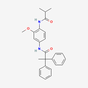 N-[4-(isobutyrylamino)-3-methoxyphenyl]-2,2-diphenylpropanamide