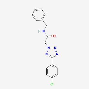 N-benzyl-2-[5-(4-chlorophenyl)-2H-tetrazol-2-yl]acetamide