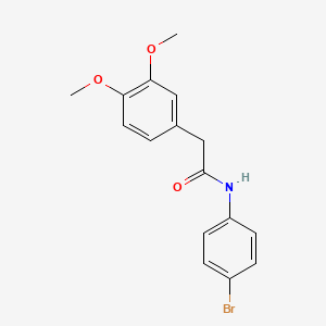 molecular formula C16H16BrNO3 B3599034 N-(4-bromophenyl)-2-(3,4-dimethoxyphenyl)acetamide 