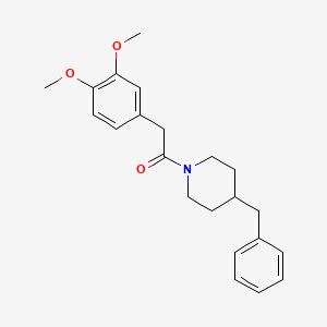 4-benzyl-1-[(3,4-dimethoxyphenyl)acetyl]piperidine