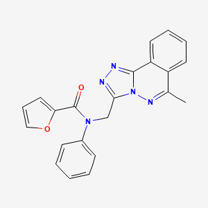 N-({6-METHYL-[1,2,4]TRIAZOLO[3,4-A]PHTHALAZIN-3-YL}METHYL)-N-PHENYLFURAN-2-CARBOXAMIDE