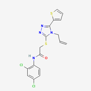 2-{[4-allyl-5-(2-thienyl)-4H-1,2,4-triazol-3-yl]thio}-N-(2,4-dichlorophenyl)acetamide