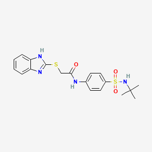 2-(1H-benzimidazol-2-ylthio)-N-{4-[(tert-butylamino)sulfonyl]phenyl}acetamide