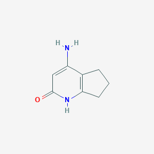 molecular formula C8H10N2O B359938 4-Amino-6,7-dihydro-1H-cyclopenta[B]pyridin-2(5H)-one CAS No. 63704-54-1