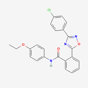 2-[3-(4-chlorophenyl)-1,2,4-oxadiazol-5-yl]-N-(4-ethoxyphenyl)benzamide