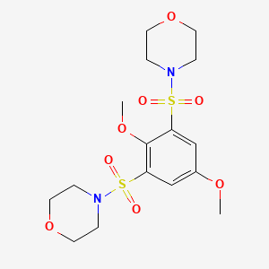 4-[2,5-DIMETHOXY-3-(MORPHOLINE-4-SULFONYL)BENZENESULFONYL]MORPHOLINE