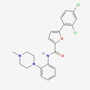 5-(2,4-dichlorophenyl)-N-[2-(4-methyl-1-piperazinyl)phenyl]-2-furamide