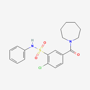 5-(1-azepanylcarbonyl)-2-chloro-N-phenylbenzenesulfonamide