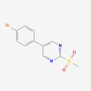 molecular formula C11H9BrN2O2S B359946 5-(4-Bromophenyl)-2-methylsulfonylpyrimidine CAS No. 31408-33-0