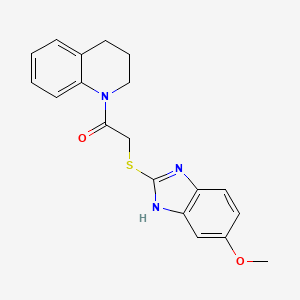 1-(3,4-dihydroquinolin-1(2H)-yl)-2-[(5-methoxy-1H-benzimidazol-2-yl)sulfanyl]ethanone