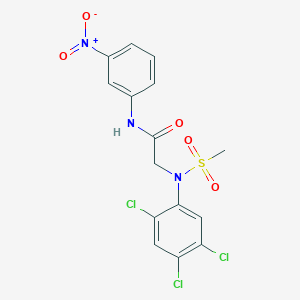 N~2~-(methylsulfonyl)-N~1~-(3-nitrophenyl)-N~2~-(2,4,5-trichlorophenyl)glycinamide