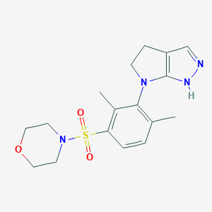 4-[3-(4,5-dihydro-1H-pyrrolo[2,3-c]pyrazol-6-yl)-2,4-dimethylphenyl]sulfonylmorpholine