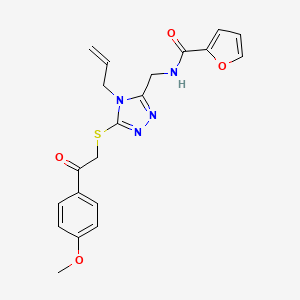 N-{[5-{[2-(4-methoxyphenyl)-2-oxoethyl]sulfanyl}-4-(prop-2-en-1-yl)-4H-1,2,4-triazol-3-yl]methyl}furan-2-carboxamide