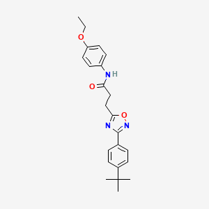 3-[3-(4-tert-butylphenyl)-1,2,4-oxadiazol-5-yl]-N-(4-ethoxyphenyl)propanamide