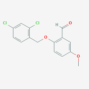 2-[(2,4-dichlorobenzyl)oxy]-5-methoxybenzaldehyde