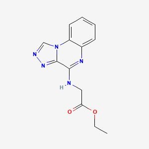 molecular formula C13H13N5O2 B3599649 ETHYL 2-({[1,2,4]TRIAZOLO[4,3-A]QUINOXALIN-4-YL}AMINO)ACETATE 