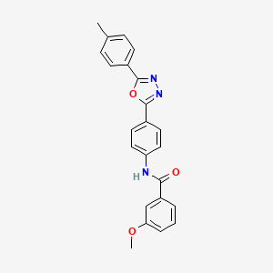 3-methoxy-N-{4-[5-(4-methylphenyl)-1,3,4-oxadiazol-2-yl]phenyl}benzamide