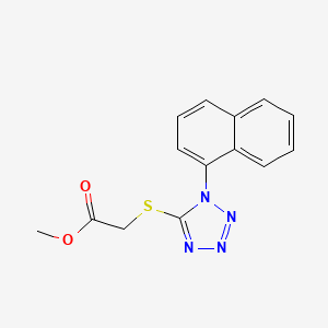 methyl {[1-(1-naphthyl)-1H-tetrazol-5-yl]thio}acetate