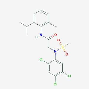 N~1~-(2-isopropyl-6-methylphenyl)-N~2~-(methylsulfonyl)-N~2~-(2,4,5-trichlorophenyl)glycinamide